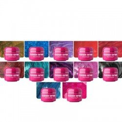 Base One - UV Gel - Metallic - Set med 12 färger - 5 gram - Set med gelér - Multipack -glamandbeauty.se