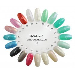 Base One - UV Gel - Metallic - Set med 12 färger - 5 gram - Set med gelér - Multipack -glamandbeauty.se