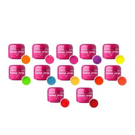 Base one - UV Gel - Neon - 12 pack - 5 ml