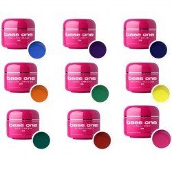 Base one - Color - Glass - UV Gel - 12 pack - 5 gram - Set med gelér - Multipack -glamandbeauty.se Base one - Color - Glass - UV Gel - 12 pack - 5 gram - Set med gelér - Multipack -glamandbeauty.se