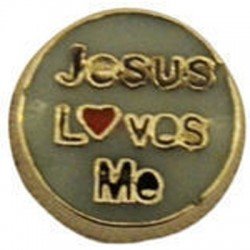 Nagelsmycke / Nageldekoration / Smycke / Berlock -Jesus loves me -  Nagelsmycken -glamandbeauty.se