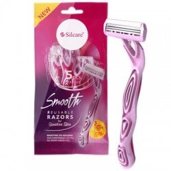 5st Rakhyvlar - 3 blads för kvinnor - Silcare - Tillbehör - Övriga fabrikat -glamandbeauty.se
