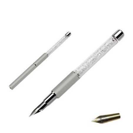 Crystal Stylograph - Penna för nagel dekorationer - Silver