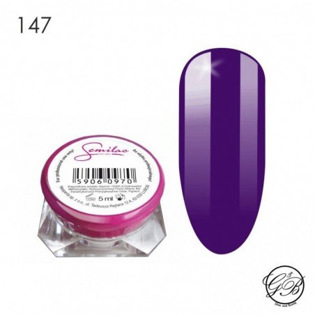 Semilac - UV Gel - Color - Violet in the Dark - 147 - 5 ml