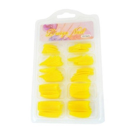 Nageltippar 100 st - Gul