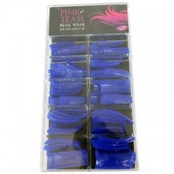 Pinke Tease - Nageltippar 100 st - Blå - Färgade -glamandbeauty.se Pinke Tease - Nageltippar 100 st - Blå - Färgade -glamandbeauty.se