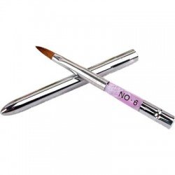 Pensel med naturborst - Akryl - Cat tounge - 2 mm - Akryl -glamandbeauty.se
