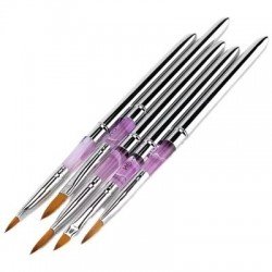 Pensel med naturborst - Akryl - Cat tounge - 2 mm - Akryl -glamandbeauty.se