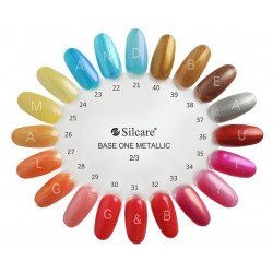 Base One - UV Gel - Metallic - Set med 12 färger - 5 gram - Set med gelér - Multipack -glamandbeauty.se