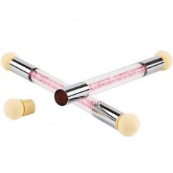 Dubbelsidig applikator för effektpulver med rosa stenar - Applikator -glamandbeauty.se Dubbelsidig applikator för effektpulver med rosa stenar - Applikator -glamandbeauty.se