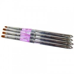 Pensel för naglar med naturborst - Gelé - 10 mm - -glamandbeauty.se Pensel för naglar med naturborst - Gelé - 10 mm - -glamandbeauty.se