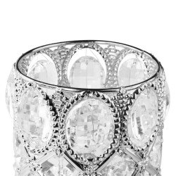 Penselhållare / penselställ - Silver - Vackert dekorerad - Penselställ / Penselstativ -glamandbeauty.se