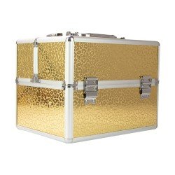 Praktisk Väska för skönhetsprodukter - Guld leopard mönster - Färvaring / Väskor -glamandbeauty.se Praktisk Väska för skönhetsprodukter - Guld leopard mönster - Färvaring / Väskor -glamandbeauty.se