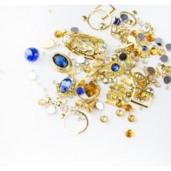 Dekorationer - Mix - Gold - 03 - Sapphire - Mix glitter / dekorationer -glamandbeauty.se Dekorationer - Mix - Gold - 03 - Sapphire - Mix glitter / dekorationer -glamandbeauty.se