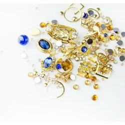 Dekorationer - Mix - Gold - 03 - Sapphire - Mix glitter / dekorationer -glamandbeauty.se Dekorationer - Mix - Gold - 03 - Sapphire - Mix glitter / dekorationer -glamandbeauty.se