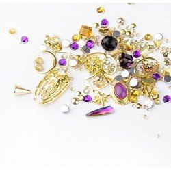 Dekorationer - Mix - Gold - 01 - Lavender - Mix glitter / dekorationer -glamandbeauty.se Dekorationer - Mix - Gold - 01 - Lavender - Mix glitter / dekorationer -glamandbeauty.se