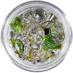 Dekorationer - Mix - Silver - 08 - Chrysolite - Mix glitter / dekorationer -glamandbeauty.se Dekorationer - Mix - Silver - 08 - Chrysolite - Mix glitter / dekorationer -glamandbeauty.se