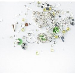 Dekorationer - Mix - Silver - 08 - Chrysolite - Mix glitter / dekorationer -glamandbeauty.se Dekorationer - Mix - Silver - 08 - Chrysolite - Mix glitter / dekorationer -glamandbeauty.se