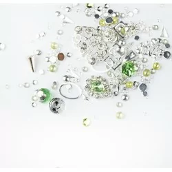 Dekorationer - Mix - Silver - 08 - Chrysolite - Mix glitter / dekorationer -glamandbeauty.se