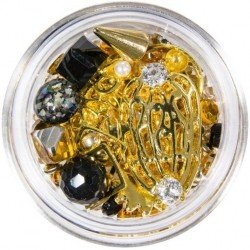 Dekorationer - Mix - Gold - 07 - Jet - Mix glitter / dekorationer -glamandbeauty.se Dekorationer - Mix - Gold - 07 - Jet - Mix glitter / dekorationer -glamandbeauty.se