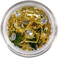 Dekorationer - Mix - Gold - 04 - Erinite - Mix glitter / dekorationer -glamandbeauty.se