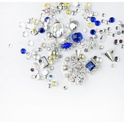 Dekorationer - Mix - Silver - 10 - Saphire - Mix glitter / dekorationer -glamandbeauty.se Dekorationer - Mix - Silver - 10 - Saphire - Mix glitter / dekorationer -glamandbeauty.se