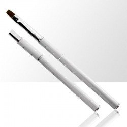 Gelé pensel med kork - Storlek: 8 - Silver - Storlek: 8 -glamandbeauty.se