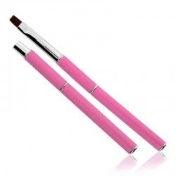 Gelé pensel med kork - Storlek: 8 - Rosa - Storlek: 8 -glamandbeauty.se