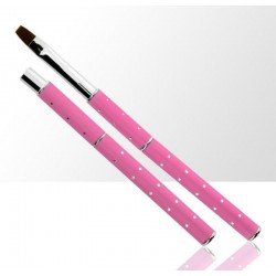 Gelé pensel med kork - Storlek: 8 - Rosa - Storlek: 8 -glamandbeauty.se