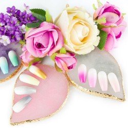 Penselställ / blandningsyta / display - Löv - Vit - Displayer / Övningsmaterial -glamandbeauty.se Penselställ / blandningsyta / display - Löv - Vit - Displayer / Övningsmaterial -glamandbeauty.se