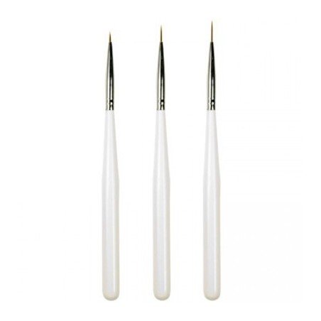 3-pack - Nageldekorations penslar