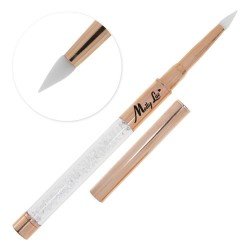 Silikon pensel med kork - Guld och zirkoner - 002 - Silikon -glamandbeauty.se
