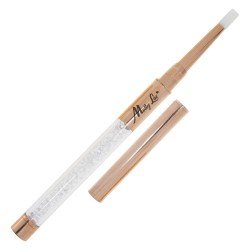 Silikon pensel med kork - Guld och zirkoner - 001 - Silikon -glamandbeauty.se
