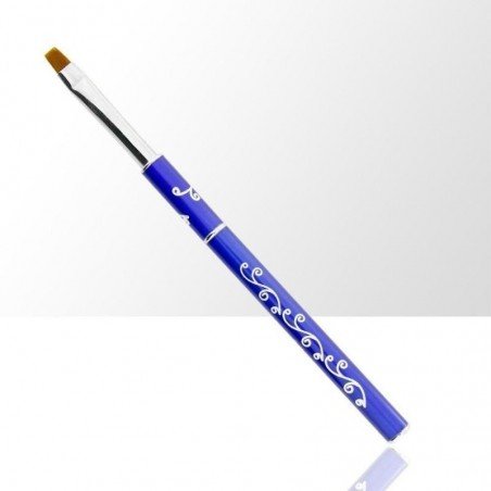 Gelé pensel med kork - Storlek: 6 - Blå