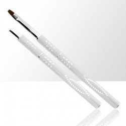 Gelé pensel med kork - Storlek 4 - Vit - Storlek: 4 -glamandbeauty.se