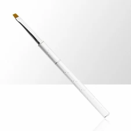Gelé pensel med kork - Storlek 4 - Silver