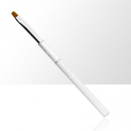 Gelé pensel med kork - Storlek: 6 - Silver
