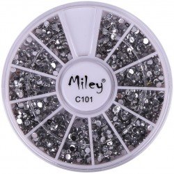 Rundel - Miley - C101 - Nageldekorationer - Ca: 600 st -Rundlar -glamandbeauty.se