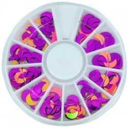 Rundel med nageldekorationer av halvmånar - 180 st - Rundlar -glamandbeauty.se