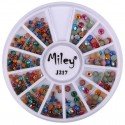 Rundel - Miley - J217 - Nageldekorationer - Ca: 400 st