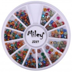 Rundel - Miley - J217 - Nageldekorationer - Ca: 400 st - Rundlar -glamandbeauty.se