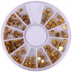 Rundel - Miley - J214 - Nageldekorationer - Ca: 300 st - Rundlar -glamandbeauty.se
