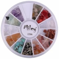 Rundel - Miley - J206 - Nageldekorationer - Ca: 100 st - Rundlar -glamandbeauty.se