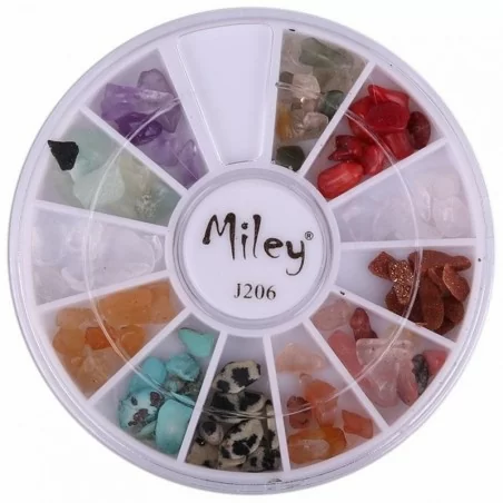 Rundel - Miley - J206 - Nageldekorationer - Ca: 100 st