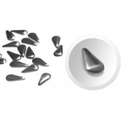 Nageldekorationer / dekoration - Droppe - Silver - 8 - Metall- dekorationer -glamandbeauty.se