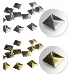 Nageldekorationer / dekoration - Pyramid - Silver + Guld - 15 - Metall- dekorationer -glamandbeauty.se Nageldekorationer / dekoration - Pyramid - Silver + Guld - 15 - Metall- dekorationer -glamandbeauty.se
