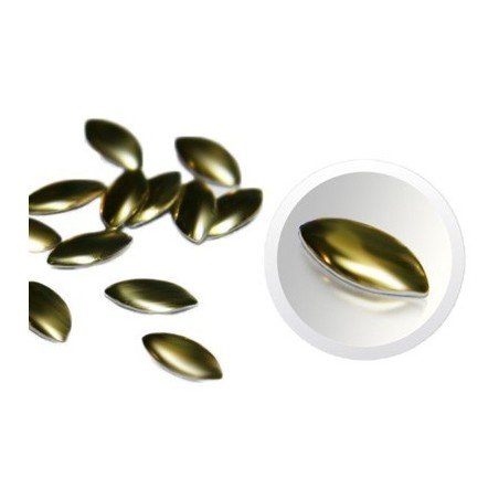 Nageldekorationer / dekoration - Ellips - Guld - 4
