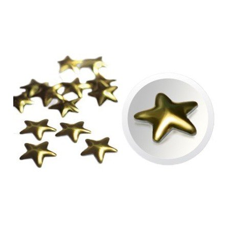 Nageldekorationer / dekoration - Stjärnor - Guld - 1