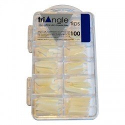 Triangel / edge - formade design nageltippar - 100 st - Design tippar - 3D / Stiletto - mfl -glamandbeauty.se