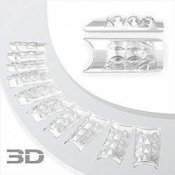 Silcare - Nageltippar - Exellent - 3D Tippar - 100 st - Design tippar - 3D / Stiletto - mfl -glamandbeauty.se